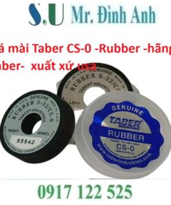 Đá mài Taber CS-0: Giải pháp đánh giá khả năng chống mài mòn tối ưu