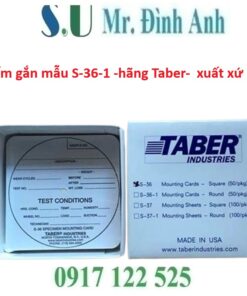Tấm Gắn Mẫu S-36-1 Taber - Giải Pháp Chuyên Nghiệp Cho Kiểm Tra Độ Mài Mòn Vật Liệu