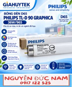 Bóng đèn so màu D65 Philips TL-D 90 Graphica 36W/965 — ảnh nhóm 3