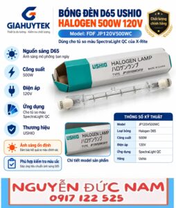 Bóng Ushio FDF 500W 120V – Nguyễn Đức Nam 0917 122 525
